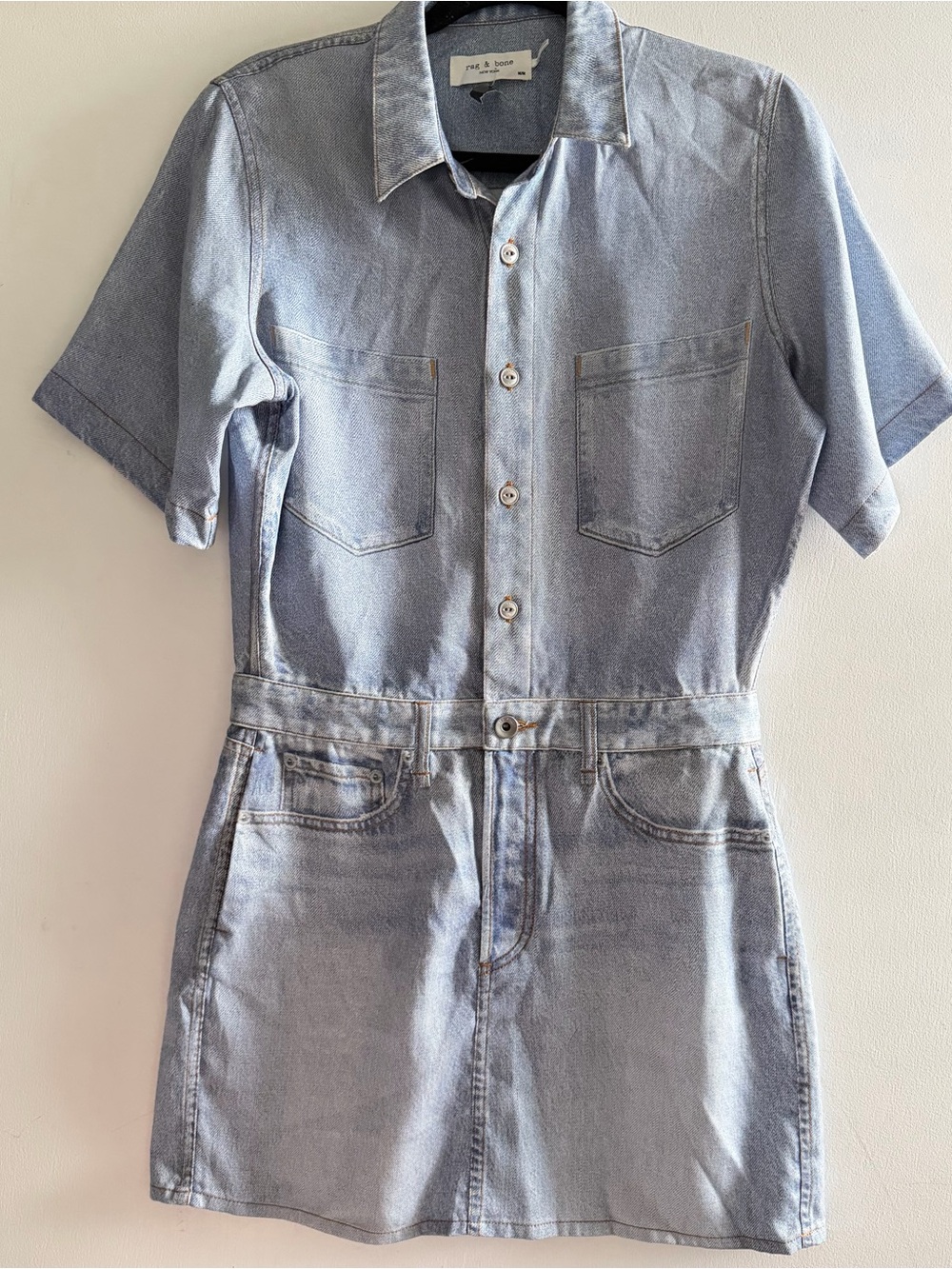 rag & bone Miramar Tencel Denim Mini Dress Size M